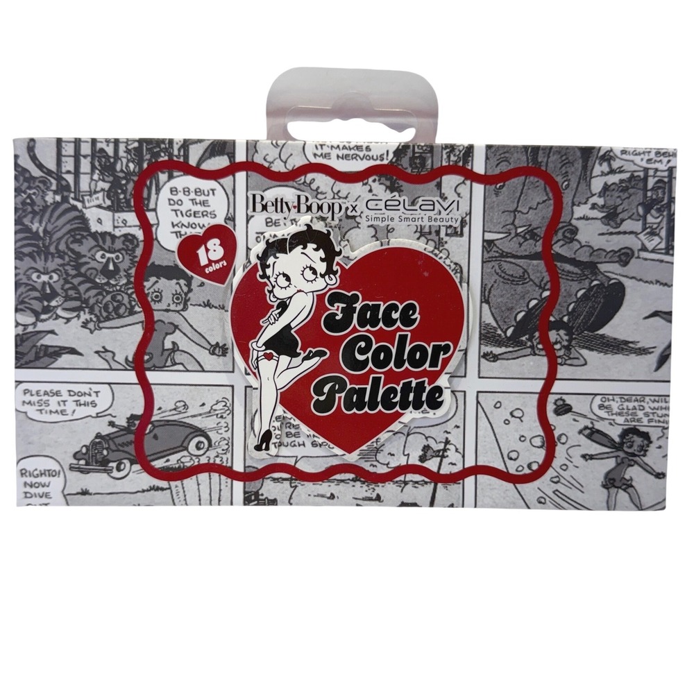 Betty Boop x Celavi Face Color Palette 18 Matte & Shimmer Eyeshadows New 1170A8